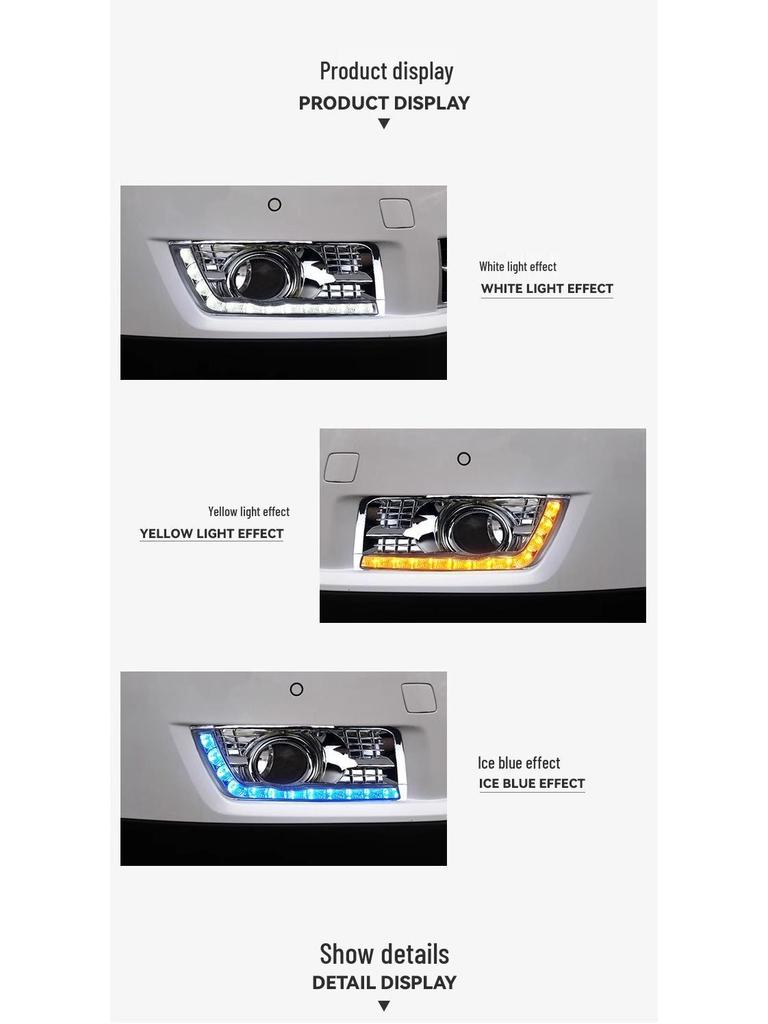 Светодиодные дневные ходовые огни Cadillac SRX с динамическими указателями поворота