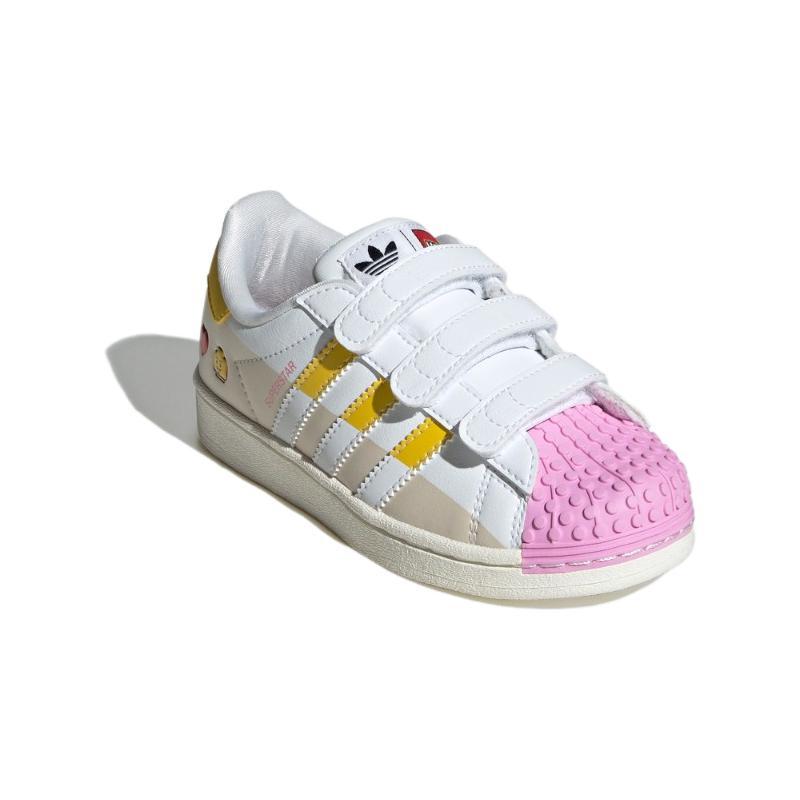 adidas Оригинальные SUPERSTAR Низкие Детские Скейтбордические Кроссовки Бежевые Дети Возраст 3 7 Лет Кроссовки IF2910