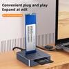 High Speed M.2 NVMe SSD Enclosure Adapter NVMe SSD Reader Docking Station for Laptop Hard Drive Reader Tool Converter