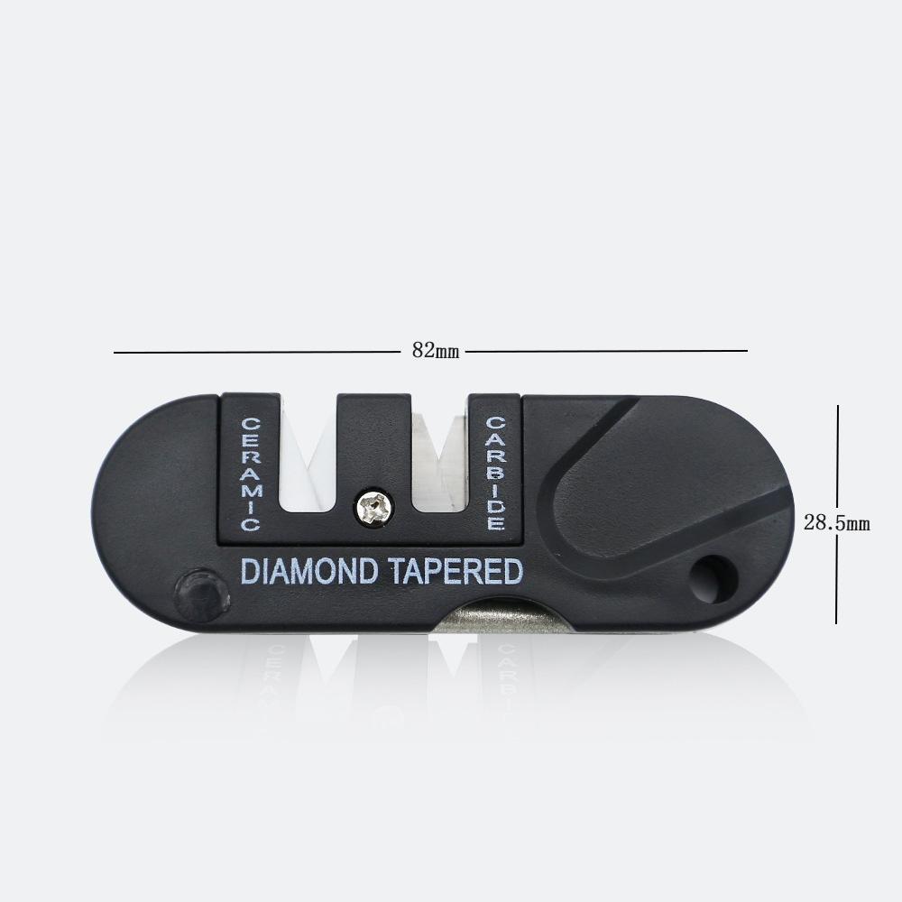 Портативная точилка для ножей Складной многофункциональный инструмент для кемпинга и выживания с точильным камнем для рыбных крючков для использования на открытом воздухе