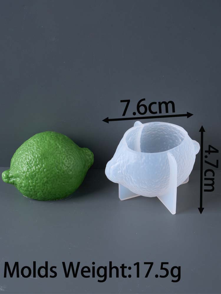 Силиконовая форма для симуляции лимона 3D, принадлежности для изготовления ароматических свечей, мыло ручной работы, гипсовые формы для литья смолы, декор для дома