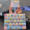 Clear Key Sounds Stress Relief Decompression Toy 26-key Keyboard Toy  Bag Ornament