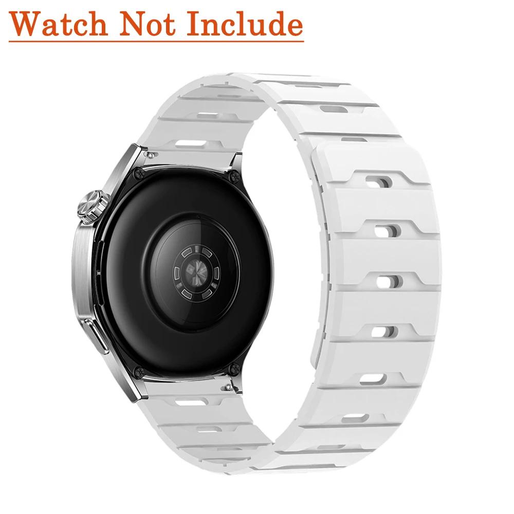 18мм 20мм 22мм Силиконовый ремешок для Huawei Watch GT6 GT5 6Pro GT4 46мм Магнитный ремешок для Samsung Galaxy Watch 7 6 5 4 Classic 5Pro