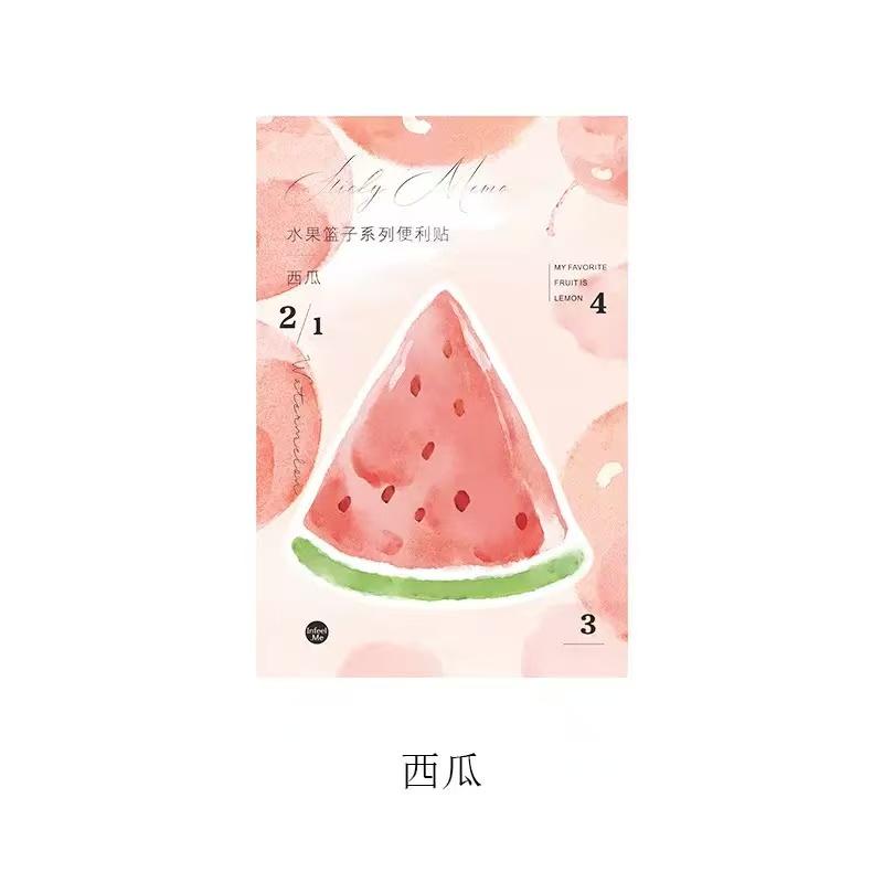 Gift Fruit Basket Series Message Notes N Times Sticky 4 Options Memo Pad Kawai Stationery Office School Supplies Accessories