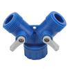 Садовый шланг для воды из ABS, 2-ходовой, Y-образный, распределительный соединитель, фитинги G3/4" (1 шт)