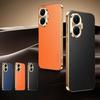 Case For Redmi Turbo 4 Leather Plating Shockproof Cover For Note 14 13 Pro + Plus 12 Turbo Texture Lichee Pattern Cases Bumper
