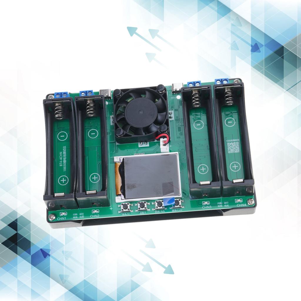 Портативный цифровой детектор мощности аккумулятора MAh MWh - модуль с 4-канальным тестером аккумуляторов 18650 Type-C с автоматической зарядкой, прочный