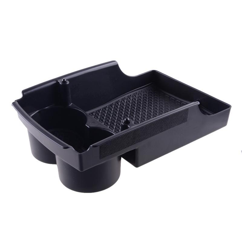 Car Front Center Console Armrest Storage Box Cup Holder Organizer Tray Fit For Tesla Model S/X 2016 2017 2018