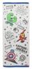 Marushin Marvel Avengers Face Cute 34 X 2505021800 Towel, Heroes, 80cm, 100% Cotton,