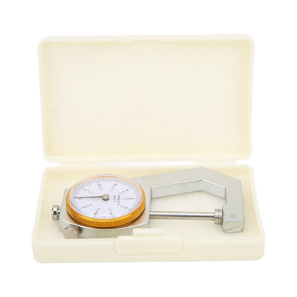 Thickness Gauge Handheld Flat Head High Accuracy 0‑30mm 0.1mm Thickness Measurement Tool for Jewelry