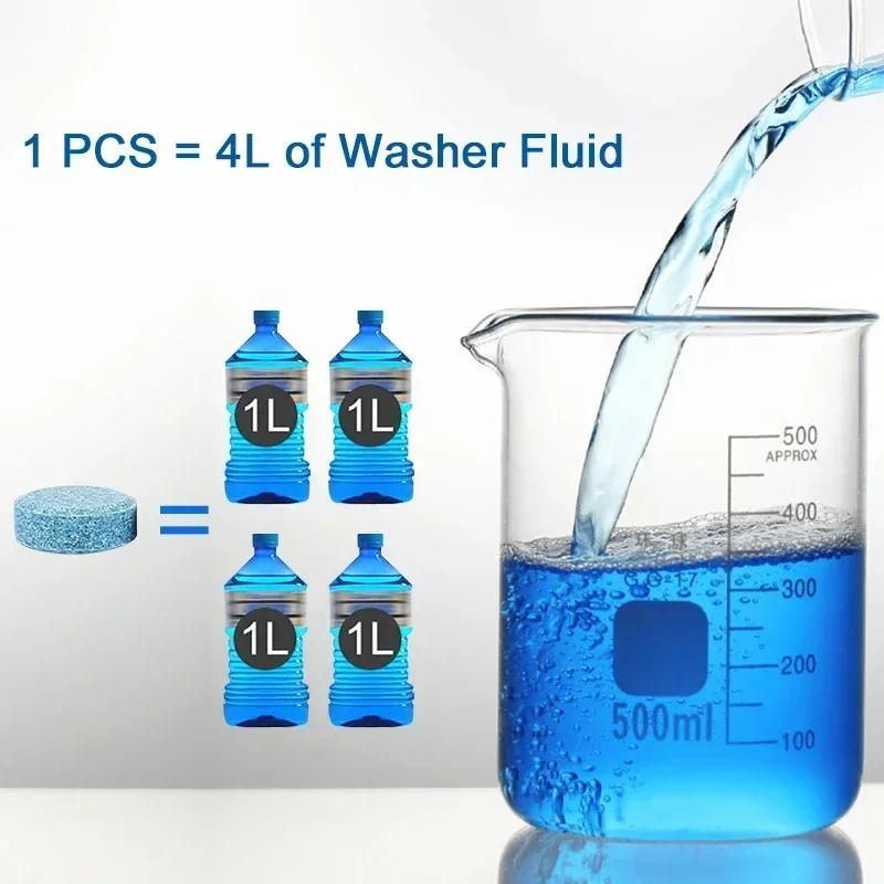 2/50PCS Auto Car Solid Cleaner Windscreen Wiper Auto Car Effervescent Tablets Glass Toilet Cleaning Cars Accessories