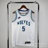 Basketball Jerseys - Suns Booker 1 Durant 35 Timberwolves Edwards 5 Breathable Sports Shirts