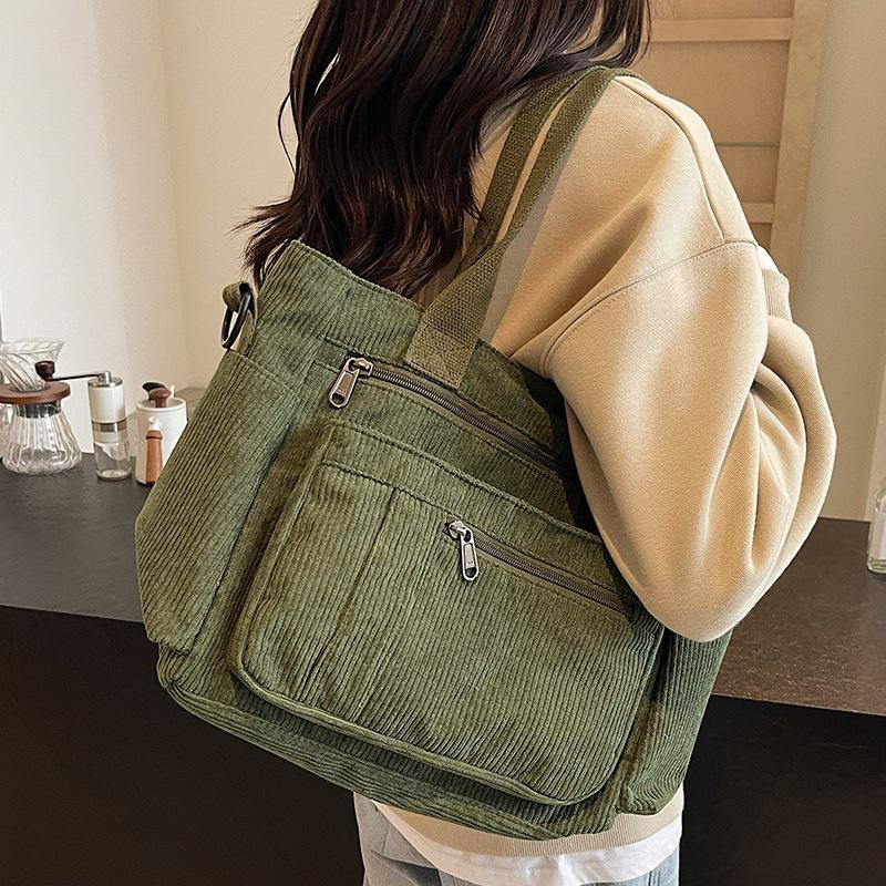 Сумка-тоут Осенне-зимний стиль Женская Большая вместимость Много карманов Женская сумка-тоут Универсальная На плечо Кроссбоди