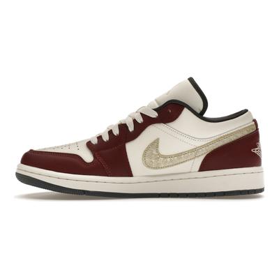 Air 1 Low SE Year of the Dragon Женские кроссовки Red Sail Metallic-Gold-Grain FJ5735-100