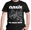 Футболка Oasis Be Here Now Линейный рисунок Тур воссоединения 2025 Новая Официальная