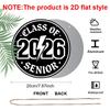 2D Flat Aluminum 2026 Graduation-themed Wall Hanging Is Available in Multiple Sizes. Its Black and White Gothic Lightning Punk Design Makes It A