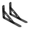 2Pcs Shelf Brackets Cold Rolled Steel Rustproof Corrosion Resistant Stable Triangular Floating