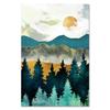 Nordic Style Sunrise Sunset Wall Art Pictures Deer Canvas Painting Mountain Landscape Poster and Print for Interior Home Decor
