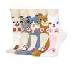Прекрасные женские принты с животными, 5 пар повседневных носков с кошками и собаками