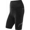 Li Ning Running Series Slim Fit Logo Эластичные спортивные шорты средней талии Женские шорты черного цвета AUSV006-1