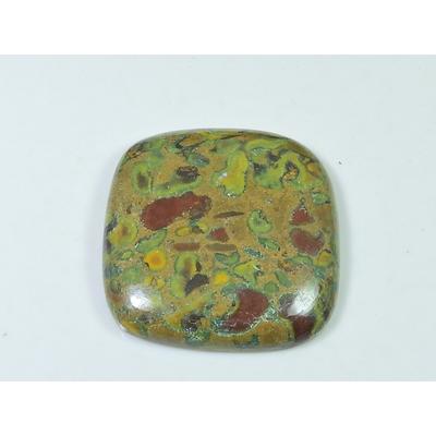 33X35X06MM натуральный фруктовый яшмовый восьмиугольный кабошон россыпью драгоценный камень 75 карат. СК-4164
