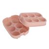 Silicone DIY Ice Cubes Mold Ice Ball Maker Mould Tray for Home Bar Party Cocktail UseLight Pink 6Hole 45mm