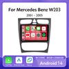 Android 14 Radio For Mercedes Benz C Class CLK W203 W209 2000 - 2005 Car Stereo Multimedia Player Carplay Auto GPS Navigation