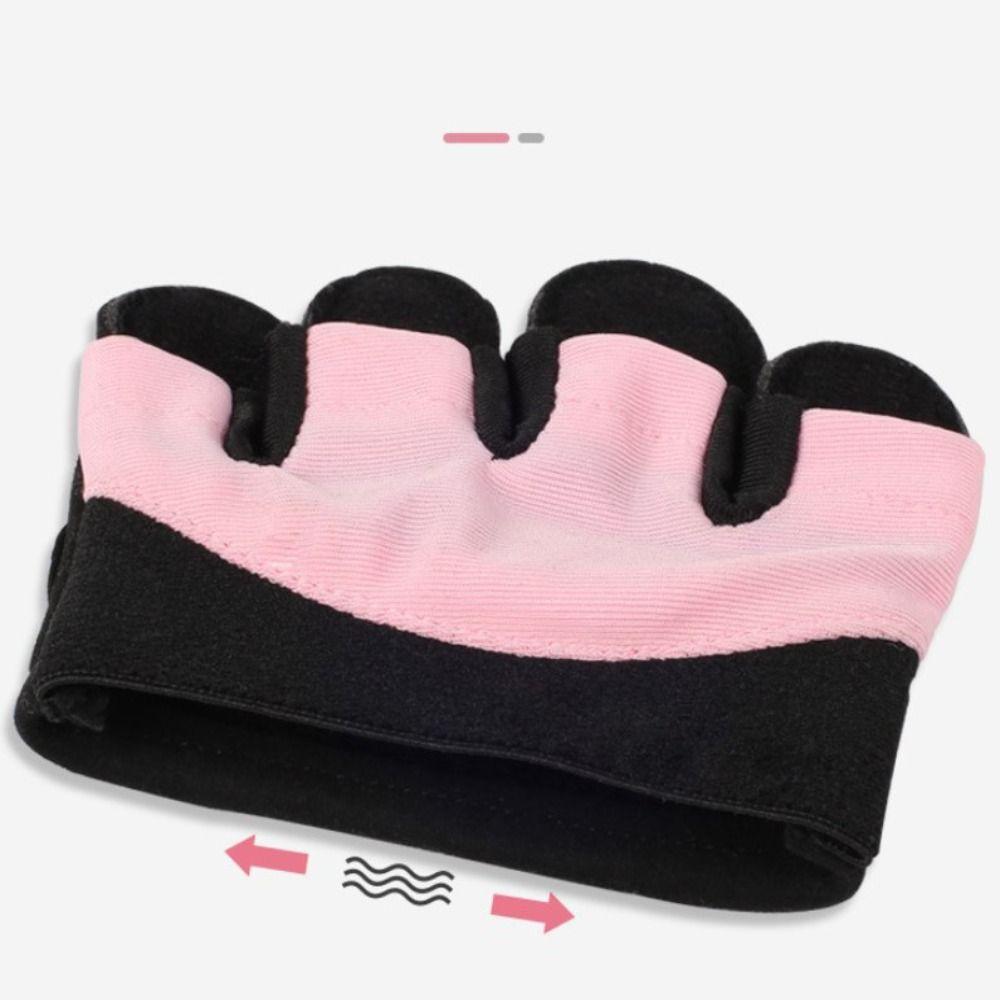 Stretch Fabric Mittens Non-Slip Barbell Short Gloves New Half Finger Gloves  Gym