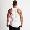 Men’s Summer Training Sleeveless T-shirts Fitness Breathable and Comfortable Cotton Tank Tops Curved Hem
