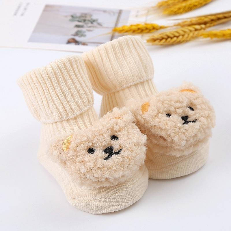 Детские носки, нескользящие носки для малышей, милые хлопковые носки с героями мультфильмов для мальчиков и девочек