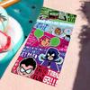 Мультяшное полотенце T-teen T-titans для сушки тела, банное полотенце, подходит для плавания, кемпинга, йоги, пляжа, активного отдыха