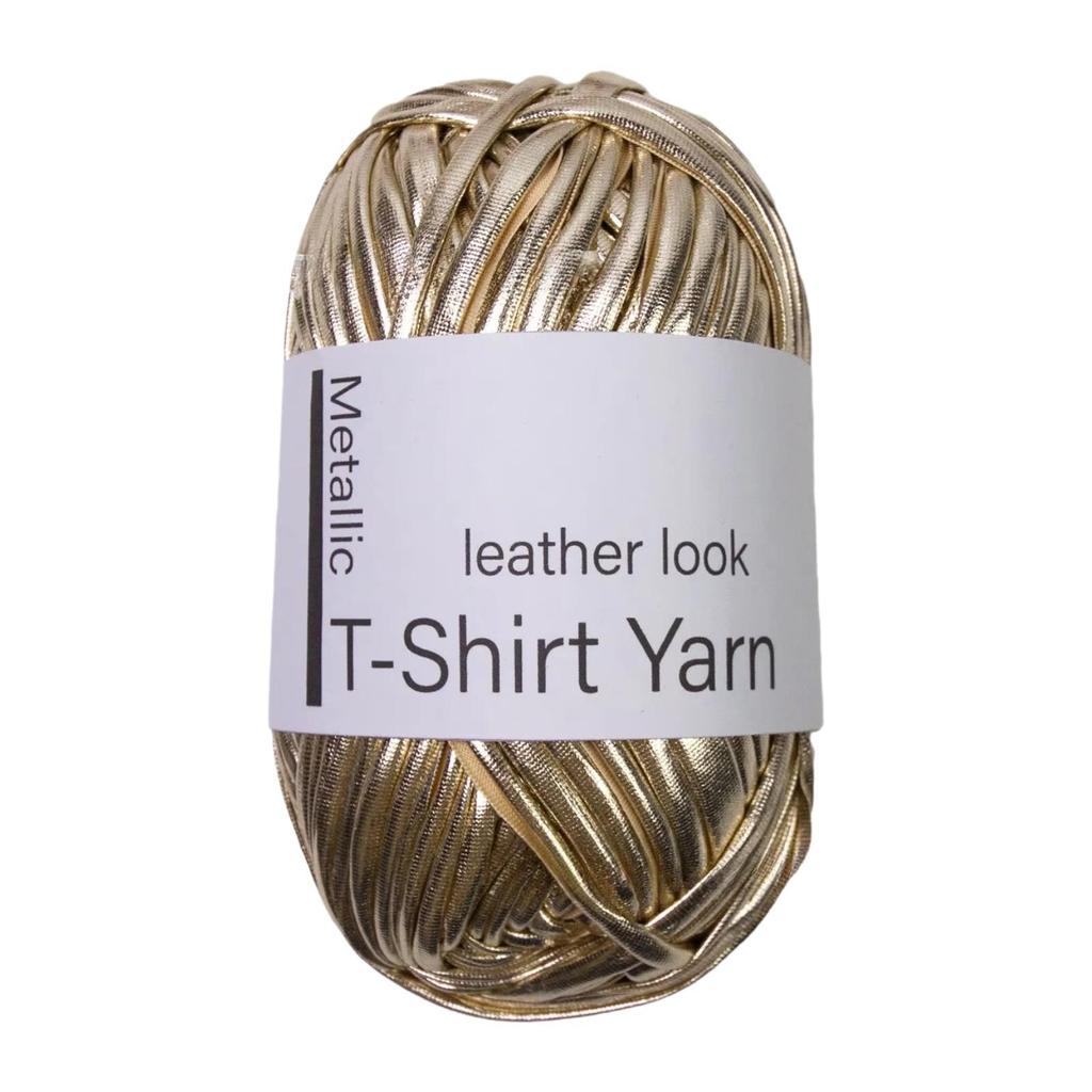 Metallic T Shirt Yarn Soft 40M Shiny Knitting Crochet Yarn Crochet Bag Yarn for Crocheting Keychains Handmade Bag DIY Bags