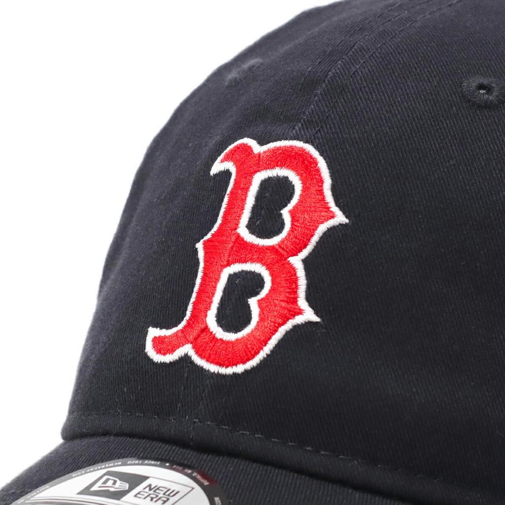 New Era 9TWENTY Low BOS Size 920 Washed BOS NVY Size 25J Cap, MLB, Navy, S/M, Red, Red,