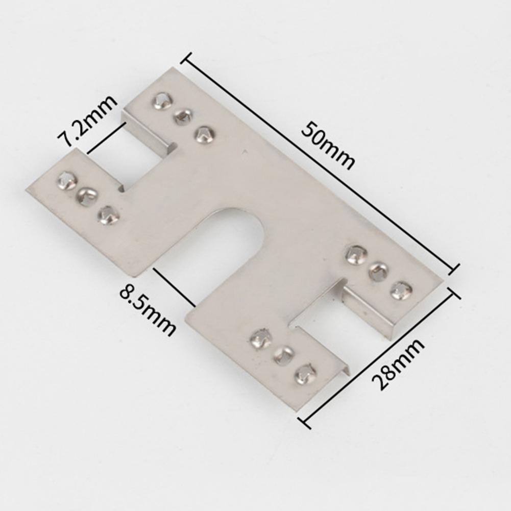 50 шт. 28x50мм Заземляющий зажим для солнечной панели Шайба Прокладка 304 Нержавеющая сталь Солнечная панель Фотоэлектрический Проводящий лист