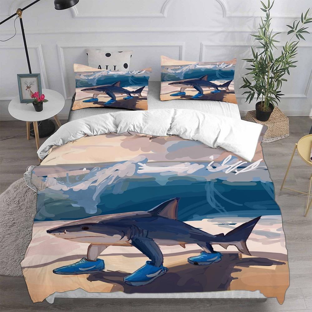 Ai Italian Brainrot Tung Tung Sahur Bedding Sets Comforter Quilt Bed Cover Duvet Cover Pillow Case 2-3 Pieces Sets Home Decor