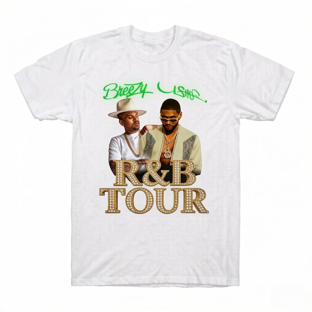 Chris Brown UthernRaymond Brown RB Tour Graphic Unisexs Printed Tshirt Unisex Shortsleeved st Century Tshirt