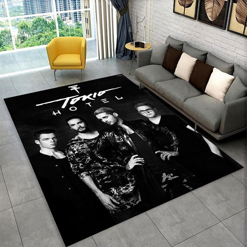 Ковер Rock Band Tokio Hotel Билл Каулитц для Спальни Гостиной Дивана Игровой Комнаты Прихожей Декор Дома, Детский Коврик Нескользящий