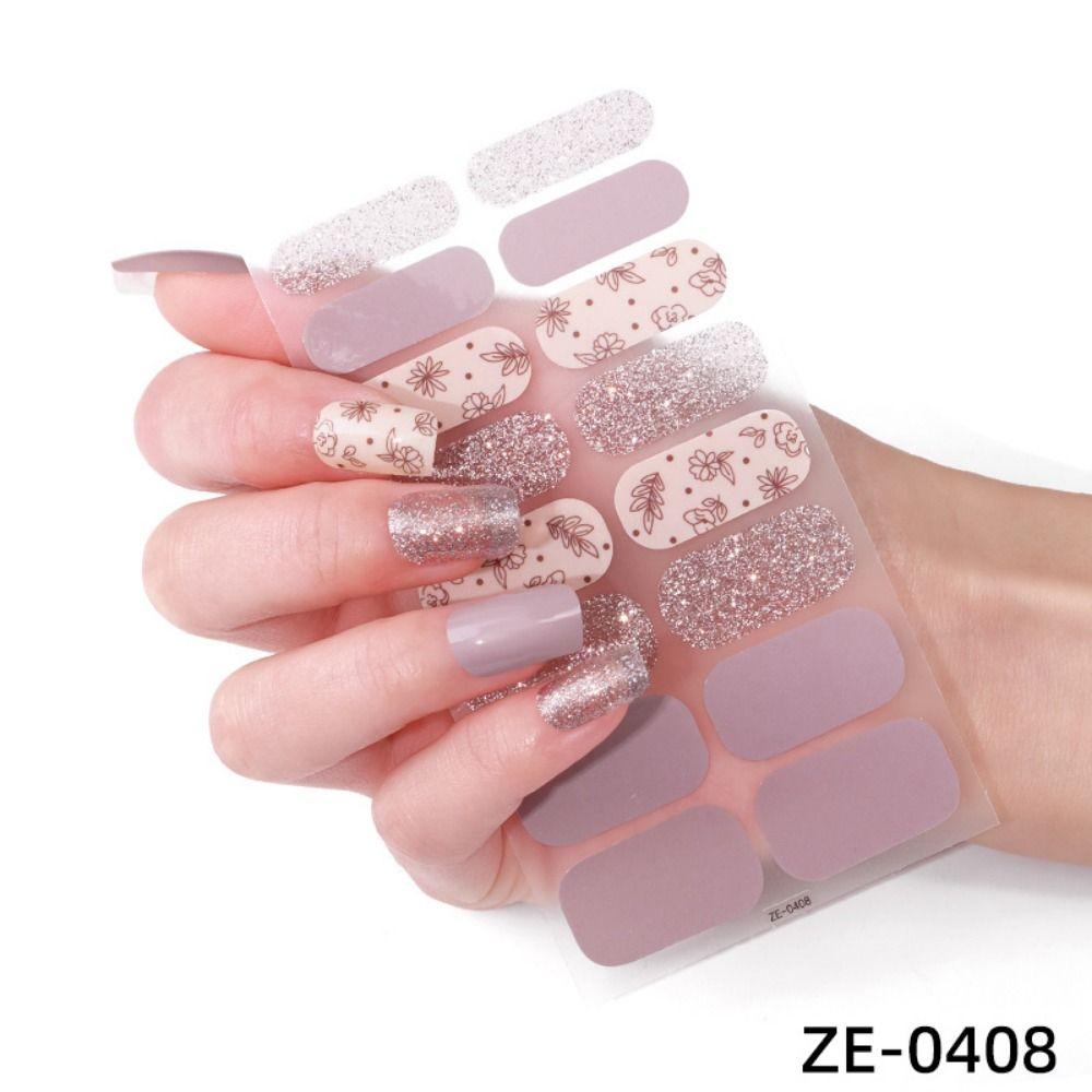 Маникюр Французский патч для ногтей Нажмите на полоски лака для ногтей DIY Nail Art Наклейка для женщин и девочек