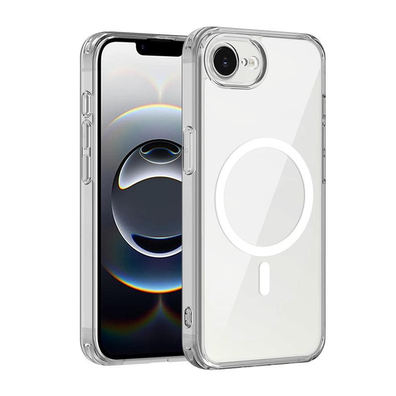 Подходит для iPhone 18 прозрачный магнитный чехол для мобильного телефона Apple 17PM Bayer противожелтеющий ПК защитный чехол SE 2026