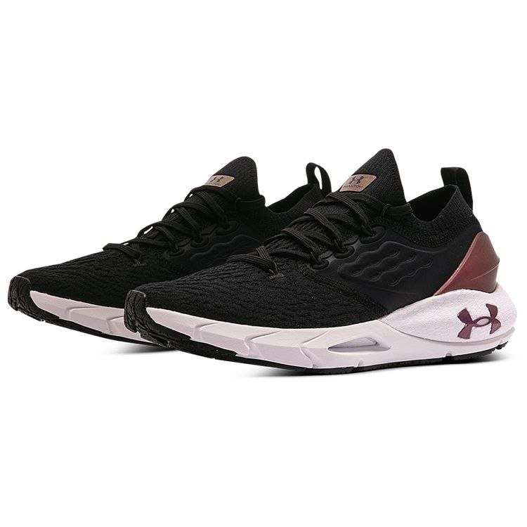 Under Armour HOVR Phantom 2 CLRSF Comfortable Fabric Synthetic Leather Low Top Casual Running Shoes Women Sneaker Black 3025215-001