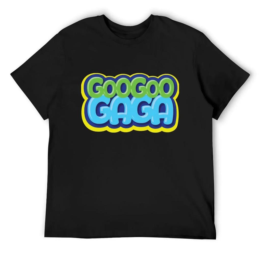 Футболка с логотипом Goo Goo Gaga индивидуальный дизайн ваша собственная базовая футболка мальчики принт с животными приталенные футболки для мужчин