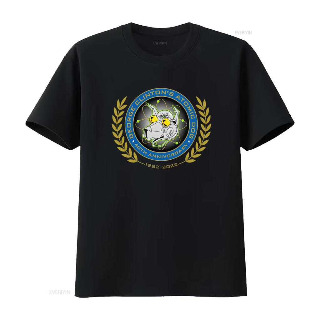 George Clintons Atomic Dog 40th Anniversary 1982 2022 T Shirt vintage Washed Top For Everyday Wear fashion Stretched Stylish
