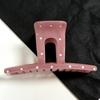 Jelly Candy~ High-Value Polka Dot Medium Grab Clip French Atmosphere Lazy Wind Half Tie French Hairpin Clip
