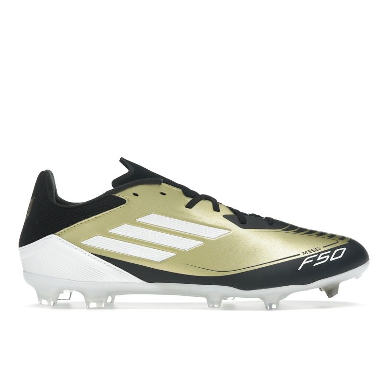 Adidas Messi Adizero F50 League FG MG Triunfo Dorado Unisex Sneakers Gold Gold-Metallic Cloud-White IG9274
