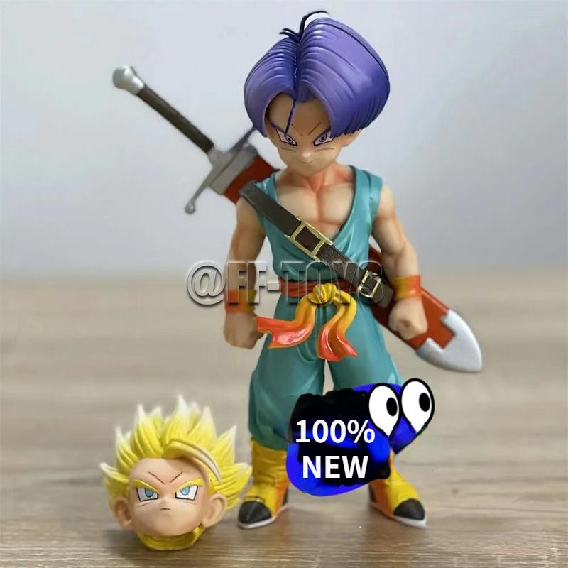 В наличии 25 см Аниме Dragon Ball Z Super Trunks Фигурка Действия ПВХ Super Saiyan Gotenk Фигурки Коллекционная Модель Игрушка Для детей Подарки