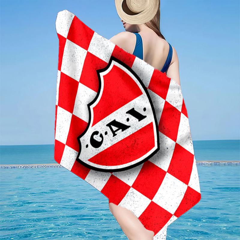 Club Atletico Independiente Microfiber Beach Towel, Lightweight And Quick-Dry, for Summer Travel, Beach Essential, Swimming Pool
