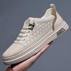 Men's Vulcanize Shoes Spring Autumn New Leather Casual Running Sports Shoes White