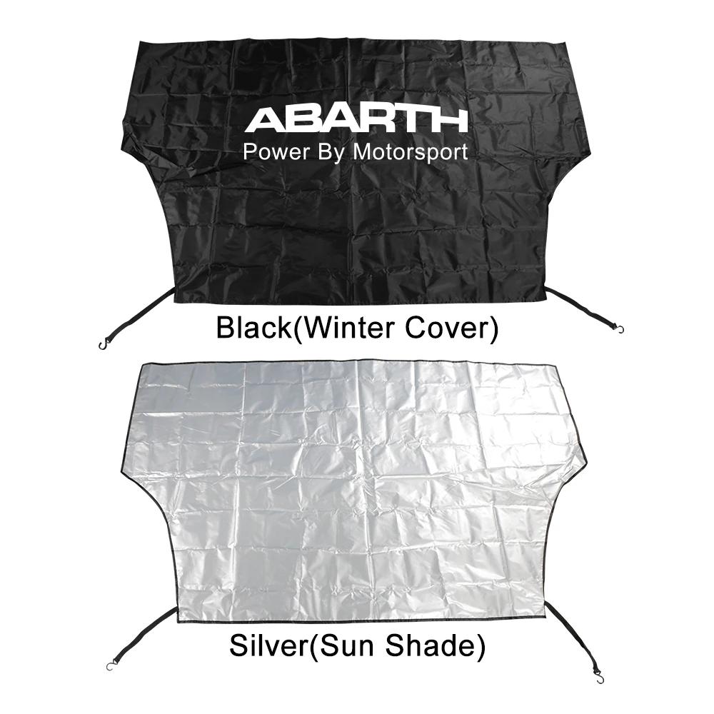 EHO4 Car Windshield Snow Block Sunshade Cover Parasol Car Accessories For Fiat 500 Abarth Panda Tipo Egea Doblo 124 Spider Stilo