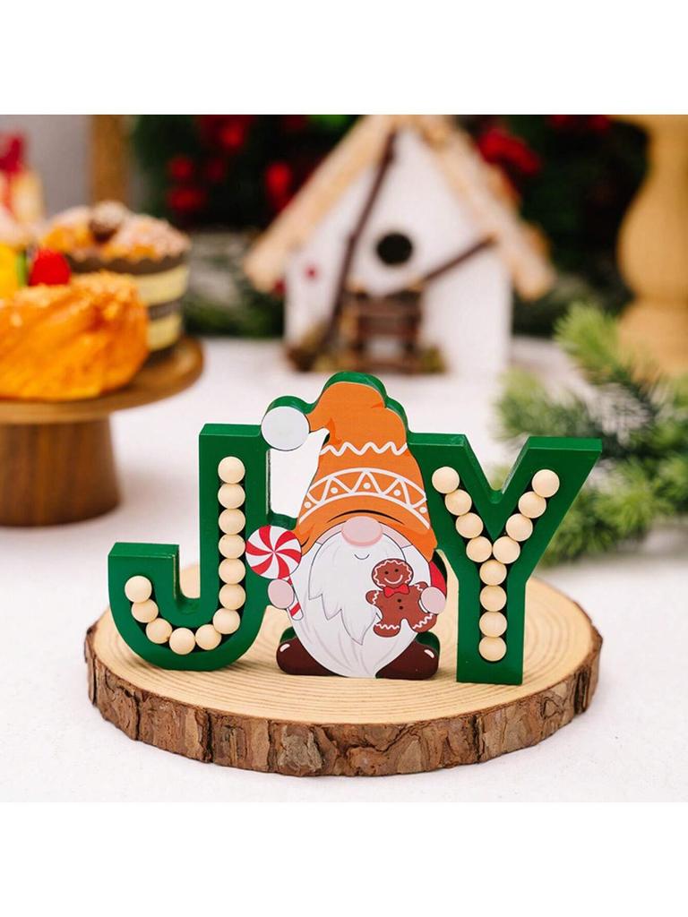 JOY Gingerbread Man Wooden Ornament,Merry Christmas Decor for Home ,Xmas Navidad 2025 Gifts ,New Year 2026