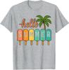 Hello Summer Beach Vacation Cream Popsicle Unisex T-Shirt